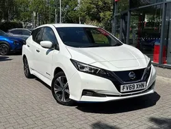 White Used 2020 Nissan Leaf Tekna Hatchback | £9,590 (Good price)