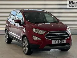 Red Used 2018 Ford Ecosport Titanium SUV | £7,966 (Fair price)