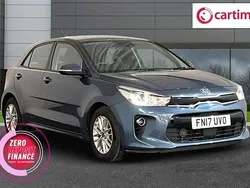 Blue Used 2017 Kia Rio 2 Hatchback | £8,250 (Fair price)