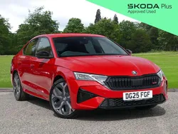 Red New 2025 Skoda Octavia vRS Hatchback | £31,995 (Expensive)