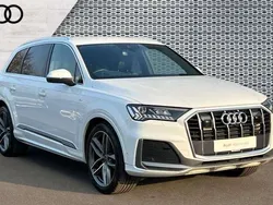 White Used 2023 Audi Q7 S-Line SUV | £46,592 (Fair price)