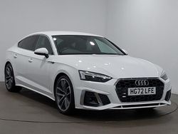 White Used 2022 Audi A5 S-Line Hatchback | £26,998 (Fair price)