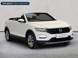 White Used 2021 VW T-Roc Cabriolet Design Cabriolet | £18,396 (Fair price)