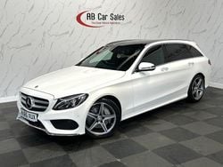 White Used 2015 Mercedes C250 AMG Line Premium Plus Estate | £18,299 (Expensive)