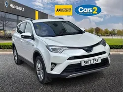 White Used 2017 Toyota RAV4 Hybrid SUV | £14,495 (Fair price)