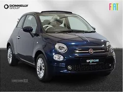 Blue Used 2022 Fiat 500 Dolcevita Cabriolet | £10,995 (Fair price)