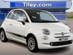 White Used 2017 Fiat 500 Lounge Hatchback | £6,790 (Fair price)