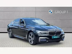 Black Used 2018 BMW 740 M Sport Sedan | £22,650 (Fair price)