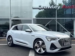 White Used 2022 Audi e-tron S-Line SUV | £26,350 (A bit pricey)
