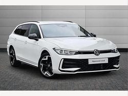 White New 2025 VW Passat R-line Estate | £40,150 (A bit pricey)