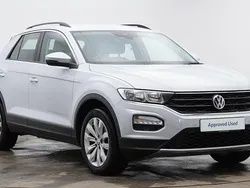 White silver metallic Used 2020 VW T-Roc SE SUV | £18,323 (Fair price)