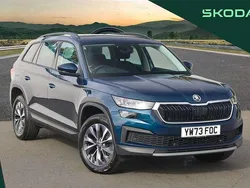 Petrol blue metallic Used 2024 Skoda Kodiaq SE Drive SUV | £27,995 (Fair price)