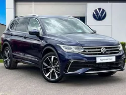 Blue New 2025 VW Tiguan Allspace R-line SUV | £42,989