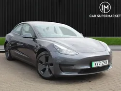 Grey Used 2021 Tesla Model 3 Standard Range Plus Sedan | £14,985 (Fair price)
