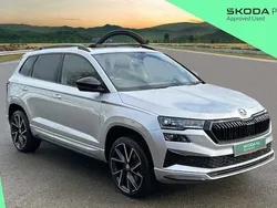 Brilliant silver metallic Used 2023 Skoda Karoq SportLine SUV | £26,495 (Fair price)