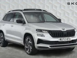 Brilliant silver metallic Used 2022 Skoda Karoq SportLine SUV | £23,250 (Fair price)