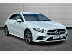 White Used 2021 Mercedes A220 AMG line Hatchback | £20,483 (Fair price)