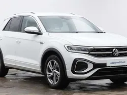 Pure white Used 2022 VW T-Roc R-line SUV | £24,118 (Fair price)