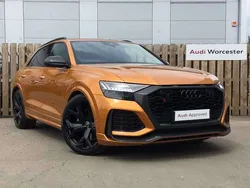 Dragon orange metallic Used 2021 Audi RS Q8 Black Edition SUV | £74,490 (Fair price)
