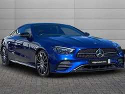 Blue Used 2021 Mercedes E220 AMG Line Premium Plus Coupe | £29,995 (Expensive)