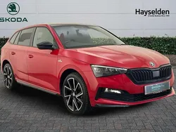 Velvet red metallic Used 2021 Skoda Scala Monte Carlo Hatchback | £14,595 (Fair price)