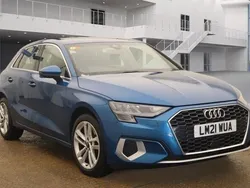 Blue Used 2021 Audi A3 Sportback Sport Hatchback | £18,799 (Fair price)