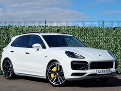 White Used 2020 Porsche Cayenne Turbo E-Hybrid SUV | £68,898