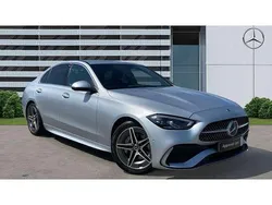 Silver Used 2024 Mercedes C200 AMG line Sedan | £30,915 (Fair price)