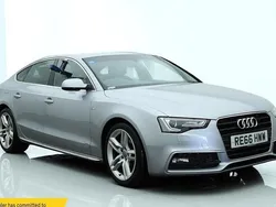 Silver Used 2016 Audi A5 Sportback S-Line Hatchback | £11,750 (Fair price)