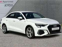 White Used 2023 Audi A3 S-Line Sedan | £24,537 (Fair price)