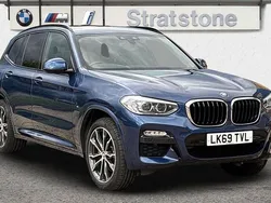 Blue Used 2019 BMW X3 M Sport SUV | £25,495 (Fair price)