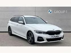 White Used 2020 BMW 320 M Sport Estate | £21,650 (Fair price)