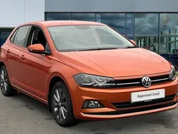 Energetic orange metallic Used 2018 VW Polo SEL Hatchback | £15,802 (Fair price)