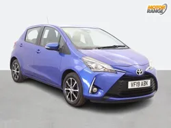 Blue Used 2019 Toyota Yaris Hatchback | £10,595 (Fair price)