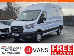 Frozen white (solid colour) Used 2022 Ford Transit | £18,450 (Fair price)