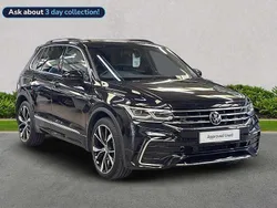 Black Used 2021 VW Tiguan R-line SUV | £26,376 (A bit pricey)