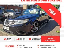Black Used 2008 Saab 9-3 Cabriolet Vector Cabriolet | £1,995 (Fair price)