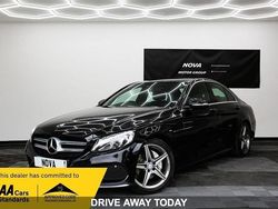Black Used 2015 Mercedes C220 AMG line Sedan | £6,899 (Expensive)