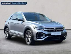 Silver Used 2024 VW T-Roc R-line SUV | £27,183 (Fair price)