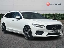 White Used 2017 Volvo V90 R-Design Estate | £16,851 (Fair price)