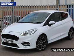 White Used 2018 Ford Fiesta ST-Line Hatchback | £8,350 (Fair price)