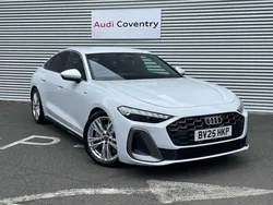 Glacier white New 2025 Audi A5 S-Line Coupe | £45,990 (A bit pricey)
