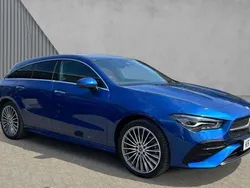 Spectral blue metallic Used 2024 Mercedes CLA250e AMG Line Premium Sedan | £29,735 (Fair price)