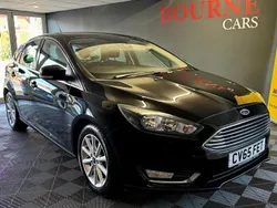 Black Used 2015 Ford Focus Titanium Hatchback | £6,996 (Fair price)