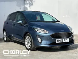 Blue Used 2018 Ford Fiesta Titanium Hatchback | £8,864 (Fair price)