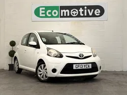 White Used 2013 Toyota Aygo Hatchback | £5,295 (Fair price)