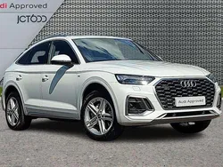 White Used 2022 Audi Q5 Sportback S-Line SUV | £33,096 (Good price)