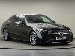Black Used 2022 Mercedes C220 AMG Line Premium Sedan | £30,800 (Fair price)