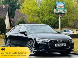 Black Used 2022 Audi A8 S-Line Sedan | £25,990