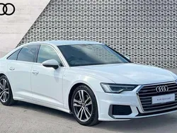 White Used 2020 Audi A6 S-Line Sedan | £24,610 (Fair price)
